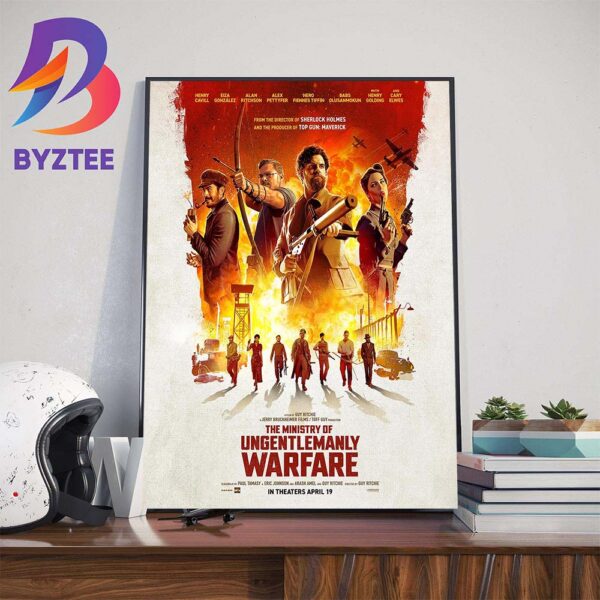 Official Poster The Ministry Of Ungentlemanly Warfare Art Decorations Poster Canvas