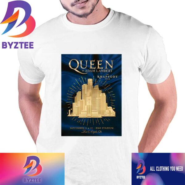 Official Queen And Adam Lambert The Rhapsody Tour 2023 Vintage T-Shirt