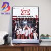 Ohio State Buckeyes Womens Basketball Are Big Ten 2023-2024 Regular Season Champions Art Decorations Poster Canvas