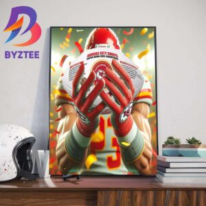 Patrick Mahomes vs Travis Kelce And Kansas City Chiefs Back-to-Back Super Bowl Champions Art Decorations Poster Canvas