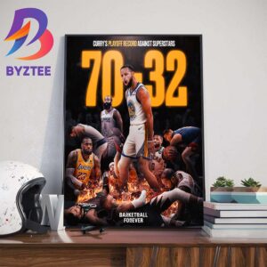 Stephen Curry Playoff Record Against Superstars Art Decorations Poster Canvas