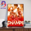 The Kansas City Chiefs Player Patrick Mahomes 3x Super Bowl Rings Art Decorations Poster Canvas