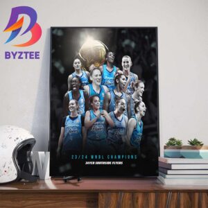 2023-2024 WNBL Champions Are Jayco Southside Flyers Wall Decor Poster Canvas