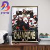 2024 ACC Tournament Champions Are Notre Dame Fighting Irish Womens Basketball Art Decorations Poster Canvas