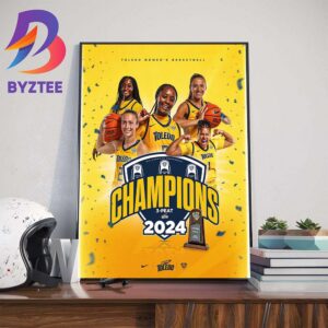 2024 Toledo Womens Basketball 3-Peat Mid-American Conference Champions Wall Decor Poster Canvas