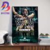 Samoa Joe And Still AEW World Champion Wall Decor Poster Canvas