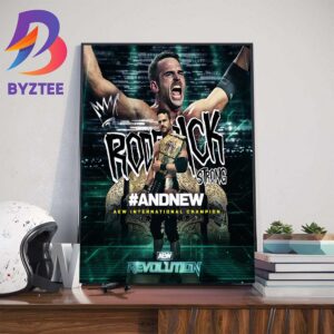 AEW Revolution Roderick Strong And New AEW International Champion Wall Decor Poster Canvas