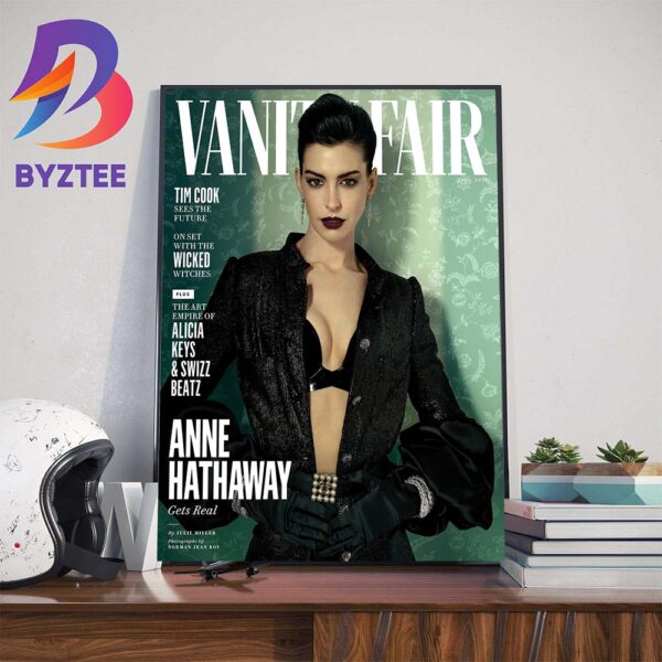 Anne Hathaway On Covers The Latest Issue Of Vanity Fair Wall Decor Poster Canvas