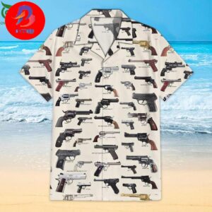 Armory Pistol Globe Collection For Family Vacation Tropical Summer Hawaiian Shirt