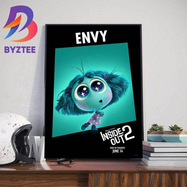 Ayo Edebiri Voices Envy In Inside Out 2 Disney And Pixar Official Poster Art Decorations Poster Canvas