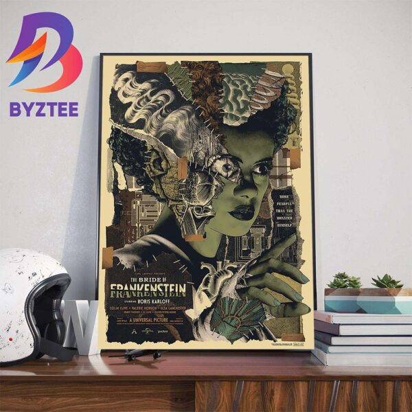 BNG x Vice Press The Bride Of Frankenstein by Anthony Petrie Art Decorations Poster Canvas