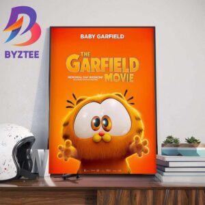 Baby Garfield In The Garfield Movie Official Poster Wall Decor Poster Canvas