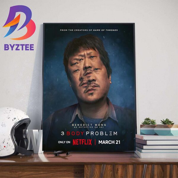 Benedict Wong As Detective Da Shi In 3 Body Problem Movie Wall Decor Poster Canvas