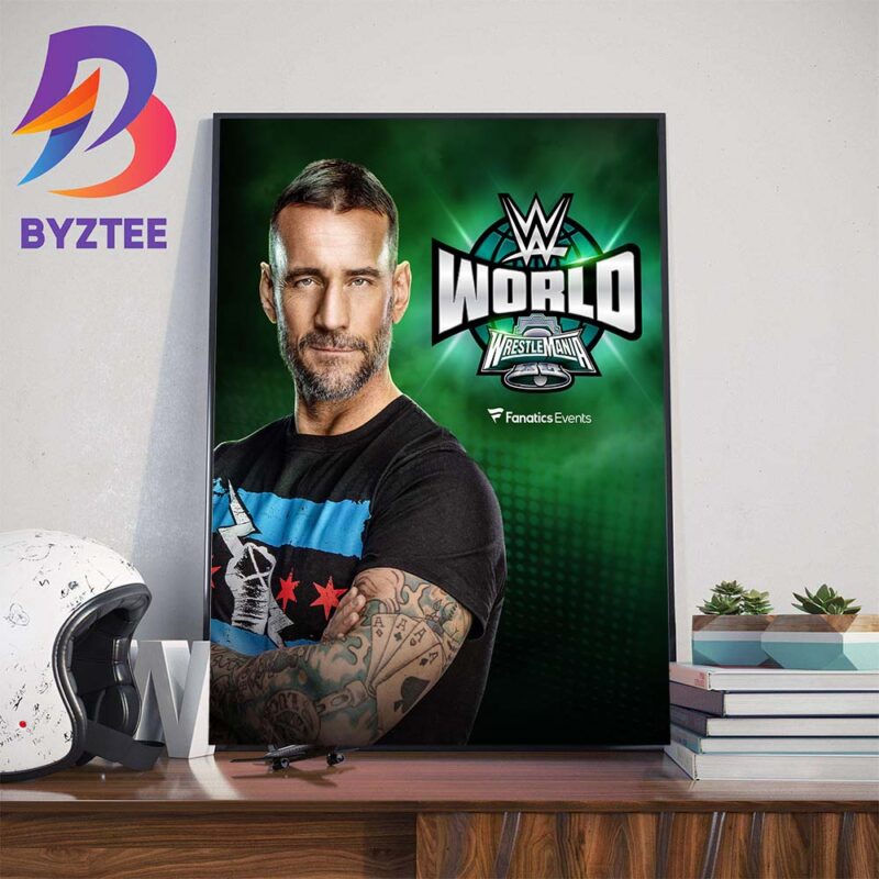 CM Punk Appear At WWE World WrestleMania XL Art Decorations Poster
