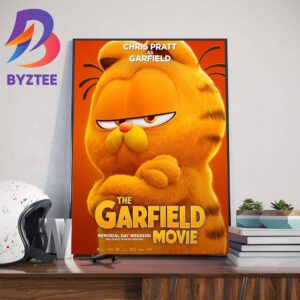 Chris Pratt As Garfield In The Garfield Movie Official Poster Wall Decor Poster Canvas