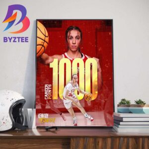 Congrats Kennady McQueen 1000 Career Points Wall Decor Poster Canvas