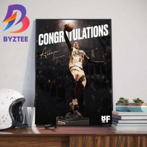 Congratulations to Allen Iverson For The Upcoming Statue At The Facility Of Philadelphia 76ers Wall Decor Poster Canvas