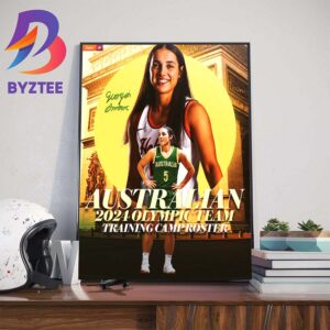 Congratulations to Georgia Amoore For The Basketball Australia 2024 Olympic Team Training Camp Roster Wall Decor Poster Canvas