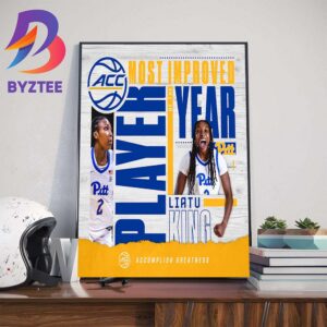 Congratulations to Liatu King Is The ACC Womens Basketball Most Improved Player Of The Year Wall Decor Poster Canvas