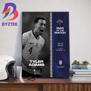 Congratulations to Tyler Adams Is The Michelob Ultra Man Of The Match Concacaf Nations League Final Wall Decor Poster Canvas