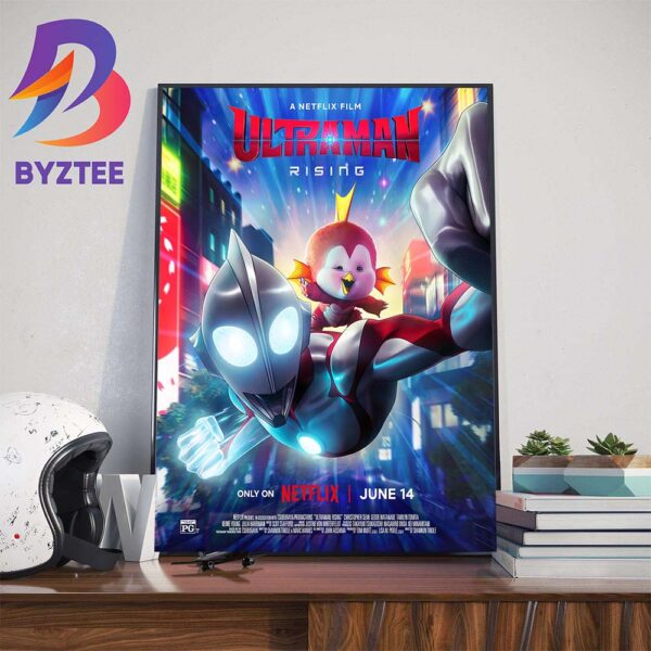 First Poster For The New Ultraman Rising Film Releasing June 14 Art Decorations Poster Canvas