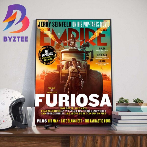 Furiosa on Empire Magazine Cover Art Decorations Poster Canvas