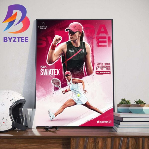 Iga Swiatek Laureus World Sportswoman Of The Year Nominee Wall Decor Poster Canvas