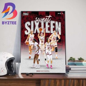 Indiana Womens Basketball Sweet Sixteen NCAA March Madness Wall Decor Poster Canvas