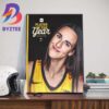 Iowa Hawkeyes Womens Basketball Caitlin Clark First-Team USBWA All-American Wall Decor Poster Canvas