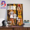 Iowa Womens Basketball Caitlin Clark 3 Pointers Made Record Big x NCAA Art Decorations Poster Canvas