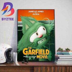 Janelle James As Olivia In The Garfield Movie Official Poster Wall Decor Poster Canvas