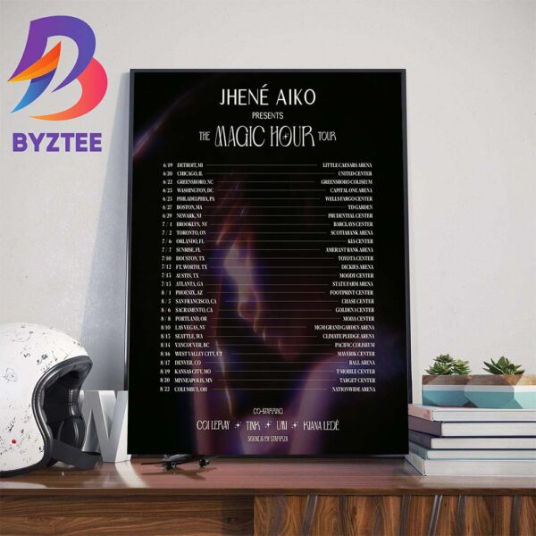 Jhene Aiko Announces Tour Dates For The Magic Hour Tour Wall Decor Poster Canvas