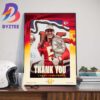 Kansas City Chiefs Thank You For Everything Willie Gay Art Decorations Poster Canvas