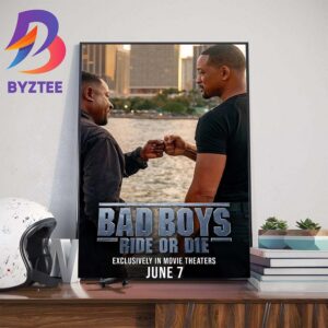 Official Poster Bad Boys IV Ride Or Die Wall Decor Poster Canvas