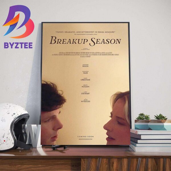 Official Poster For Breakup Season Indie Starring Chandler Riggs and Samantha Isler Wall Decor Poster Canvas