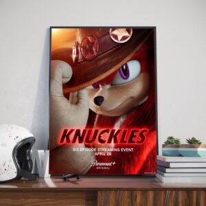 Official Poster Knuckles Six Episode Streaming Event Premieres April 26 On Paramount Plus Decor Wall Art Poster Canvas