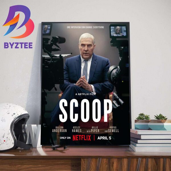 Official Poster Scoop Premieres April 5 on Netflix Wall Decor Poster Canvas