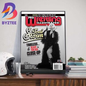 PWI Pro Wrestling Illustrated Toni Storm Timeless And Ready For Her Close-Up Wall Decor Poster Canvas