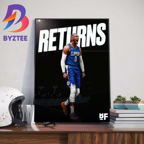 Russell Westbrook Returns Tonight After Undergoing Hand Surgery Wall Decor Poster Canvas