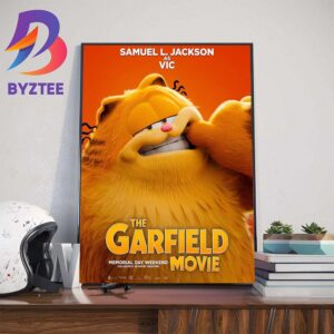 Samuel L Jackson As Vic In The Garfield Movie Official Poster Wall Decor Poster Canvas