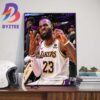 Scoring King LeBron James 40000 Career Points And Counting In NBA March 2 2024 Wall Decor Poster Canvas