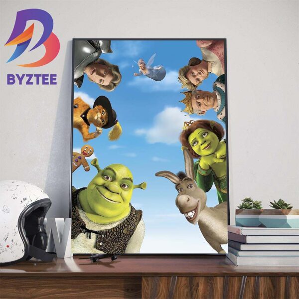 Shrek2 Re-Releases In Theaters April 12 For Its 20th Anniversary Art Decorations Poster Canvas
