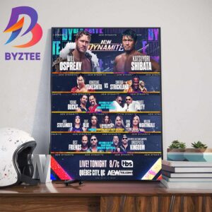 The Madness Of March AEW Dynamite At Quebec City QC Wall Decor Poster Canvas