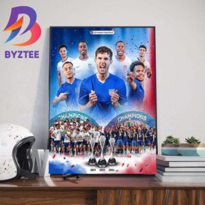 The USMNT Are Back-To-Back-To-Back Concacaf Nations League Champions Wall Decor Poster Canvas