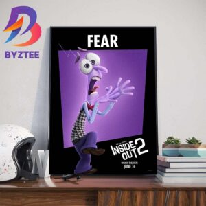 Tony Hale Voices Fear In Inside Out 2 Disney And Pixar Official Poster Art Decorations Poster Canvas