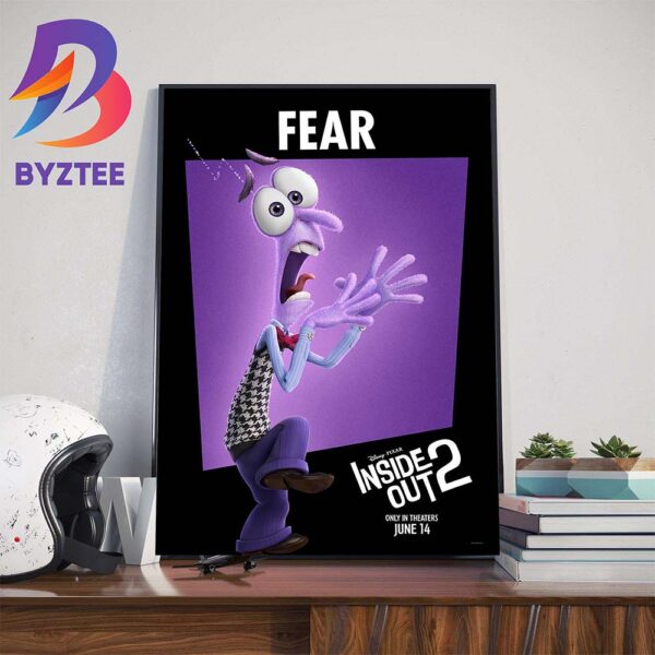 Tony Hale Voices Fear In Inside Out 2 Disney And Pixar Official Poster Art Decorations Poster Canvas
