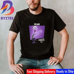 Tony Hale Voices Fear In Inside Out 2 Disney And Pixar Official Poster Vintage T-Shirt