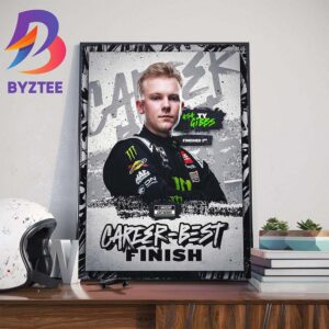 Ty Gibbs Career-Best Finished 3rd In NASCAR Cup Series Art Decorations Poster Canvas