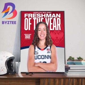 UConn Womens Basketball Ashlynn Shade Is The 2023-24 Freshman Of The Year Wall Decor Poster Canvas