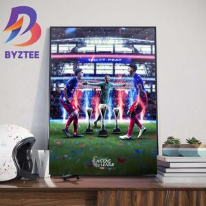 USMNT Three-Peat Concacaf Nations League Champions Wall Decor Poster Canvas